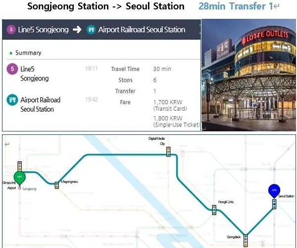 アパート # Gimpo Airport # Songjeong Station 3 Minutes # Hongdae 30 Minutes # Food Street # 5th Floor # Elevator ソウル特別市